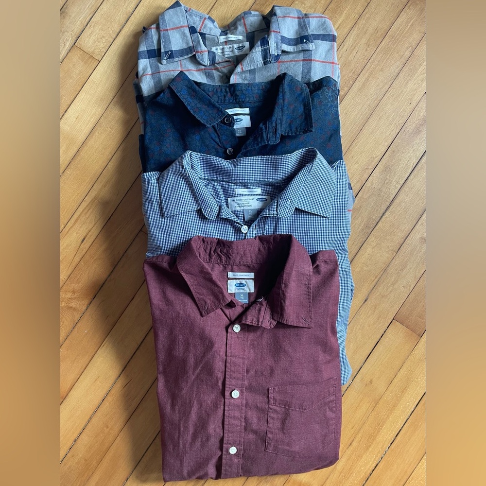 OLD NAVY, men’s long sleeve dress shirts XL